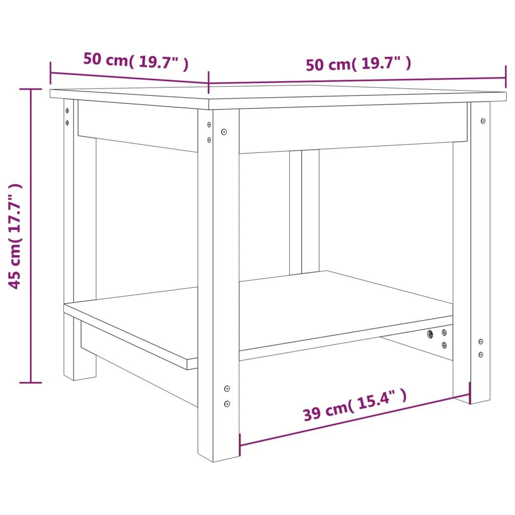 VidaXL Table basse bois  