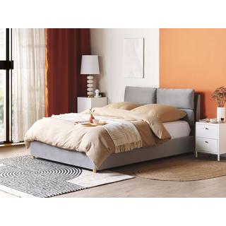 Beliani Bett mit Lattenrost aus Samtstoff Modern BATILLY  