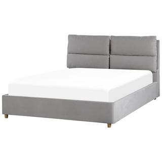 Beliani Bett mit Lattenrost aus Samtstoff Modern BATILLY  