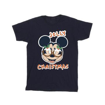 Mickey Mouse Jolly Christmas Glasses TShirt