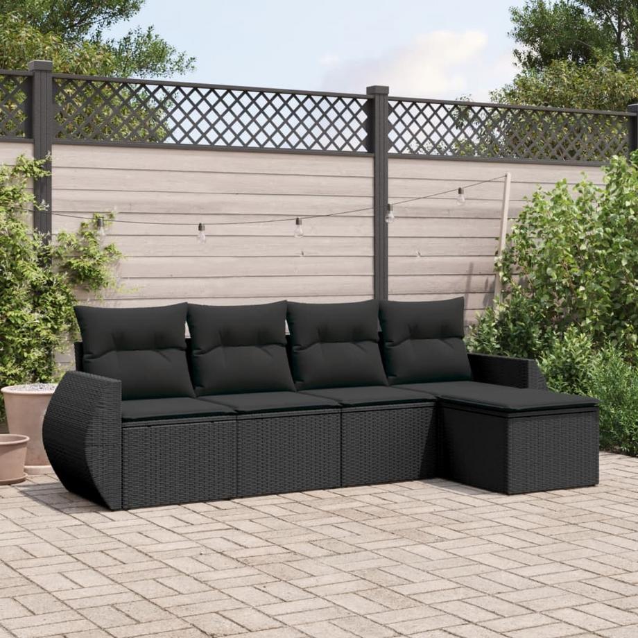 VidaXL Ensemble de canapés de jardin rotin synthétique  