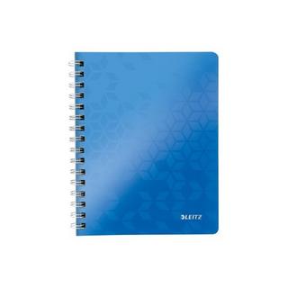 Leitz LEITZ Spiralbuch WOW PP A5 46390036 blau 80 Blatt  