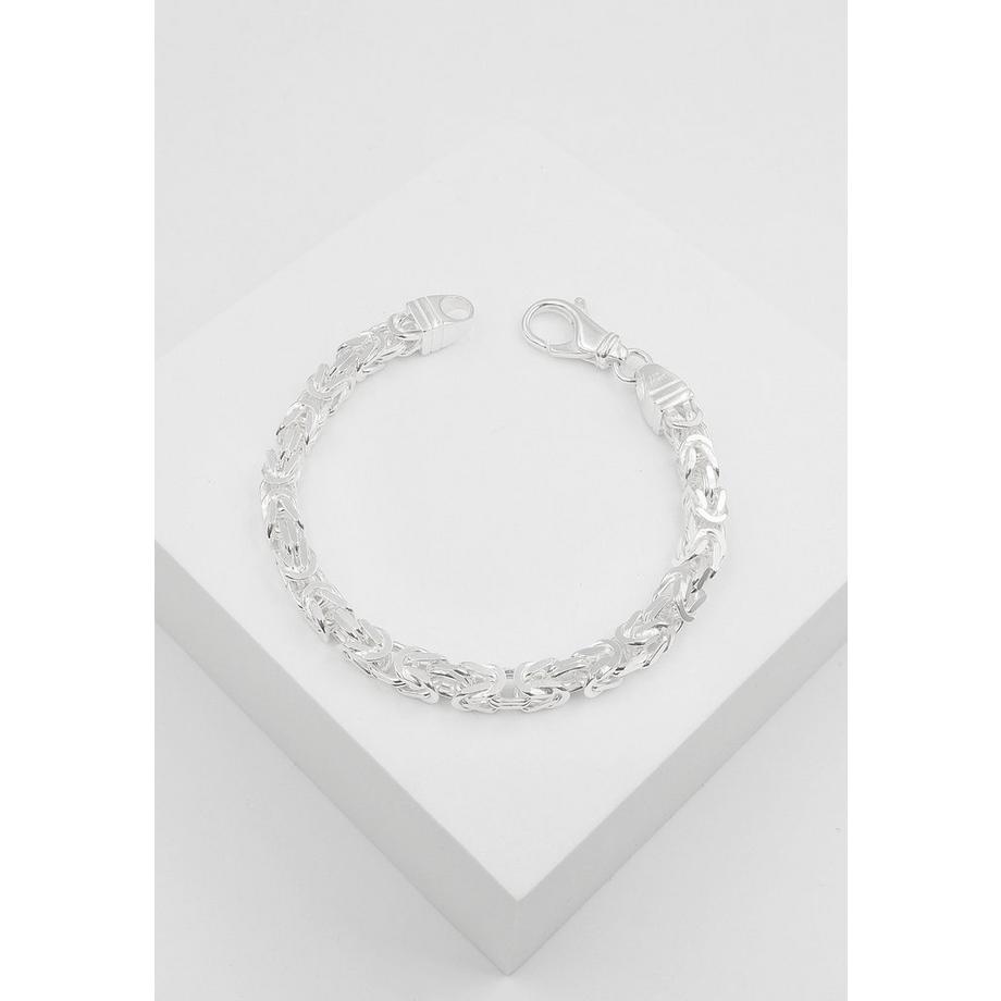 MUAU Schmuck  Bracelet Königskette Silber 925, 4.9mm, 19cm 
