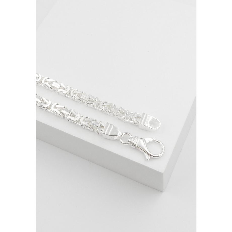 MUAU Schmuck  Bracelet Königskette Silber 925, 4.9mm, 19cm 