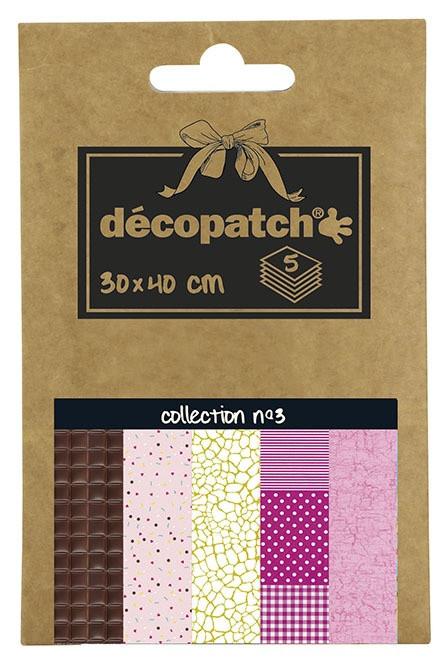 décopatch  Décopatch DP003O Kunstdruckpapier Kunstpapier 5 Blätter 