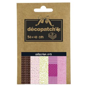 Décopatch DP003O carta da disegno Foglio d'arte 5 fogli