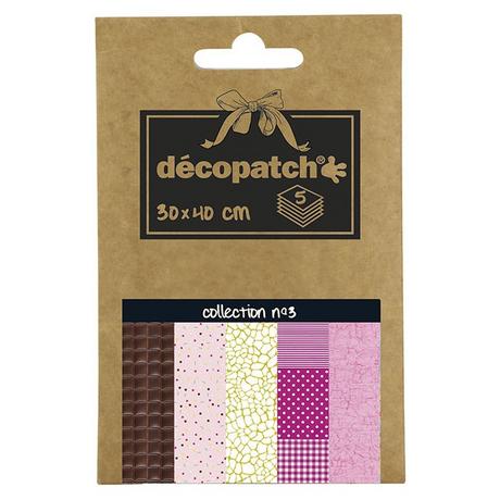 décopatch  Décopatch DP003O Kunstdruckpapier Kunstpapier 5 Blätter 