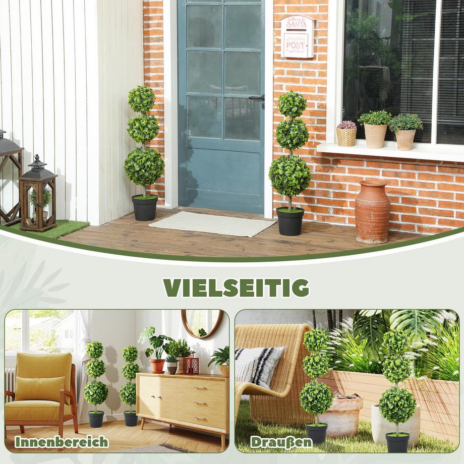 HOMCOM Künstlicher Buchsbaum  