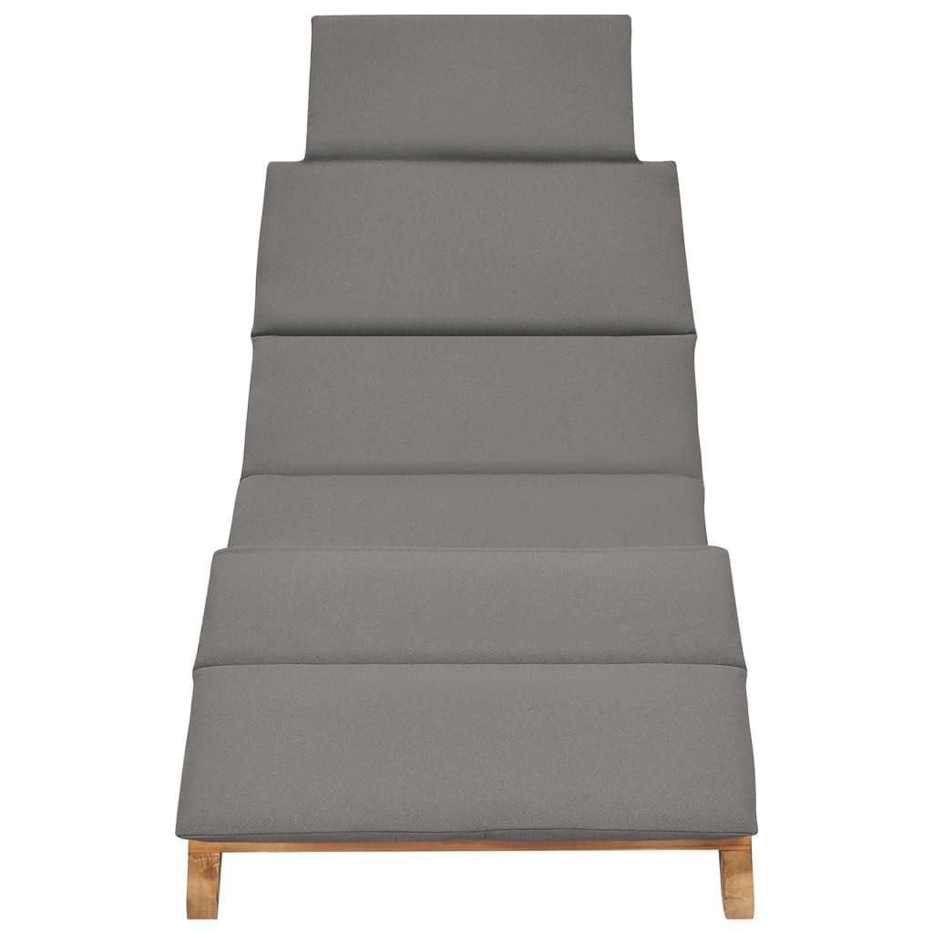 VidaXL Chaise longue teck  