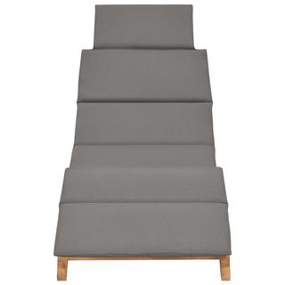 VidaXL Chaise longue teck  