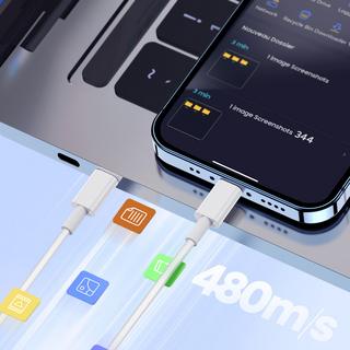 Avizar  USB-C Lade-/Übertragungskabel Weiß 