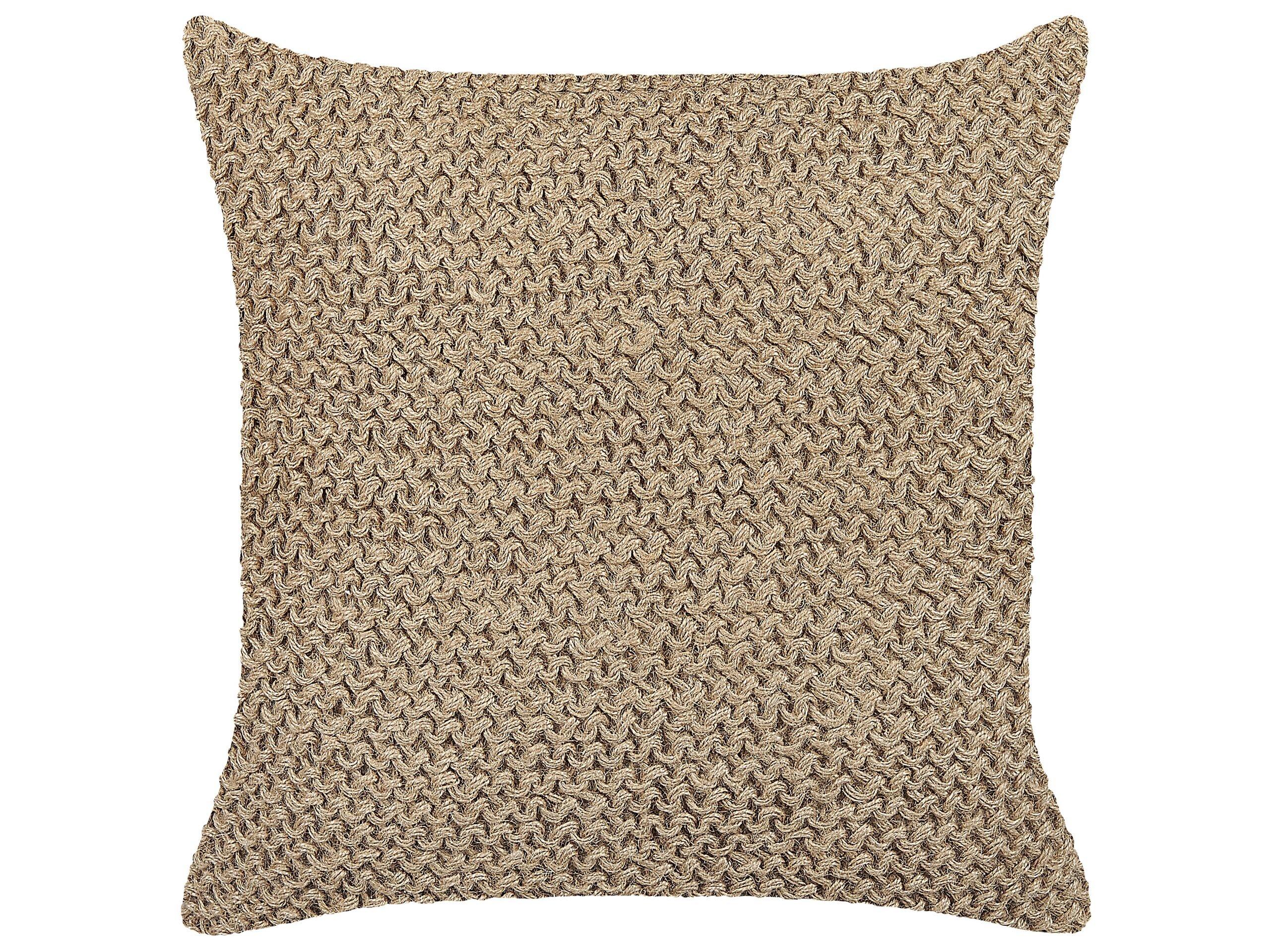 Beliani Coussin en Jute Boho BEGONIA  