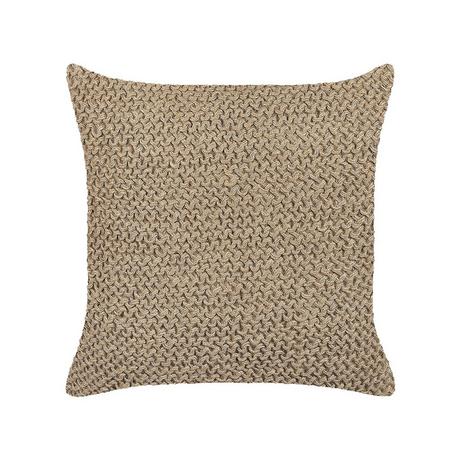 Beliani Coussin en Jute Boho BEGONIA  