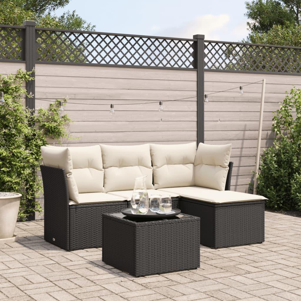 VidaXL set divano da giardino Polirattan  