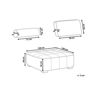 Beliani Module fauteuil en Polyester Moderne TIBRO  