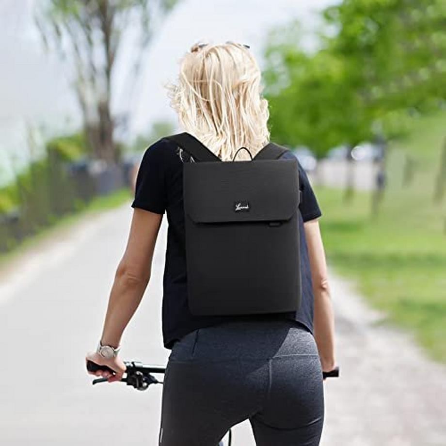 Only-bags.store Kleiner 14 Zoll Laptop Rucksack mit USB Ladeanschluss  