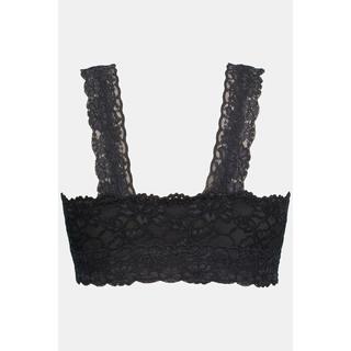 Ulla Popken  Bralette senza ferretto con pizzo e zip 