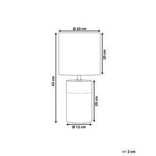 Beliani Tischleuchte aus Keramik Modern ALZEYA  