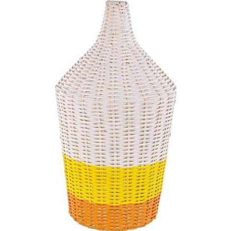 mutoni Lampada da tavolo Sun Rattan Giallo Arancio  