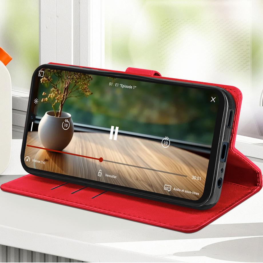 Avizar  Custodia Samsung A15 5G fiori rossa 