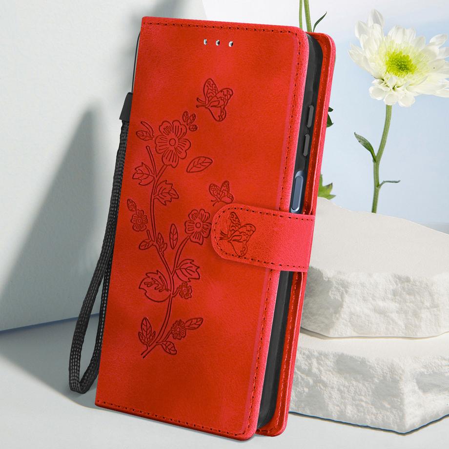 Avizar  Custodia Samsung A15 5G fiori rossa 