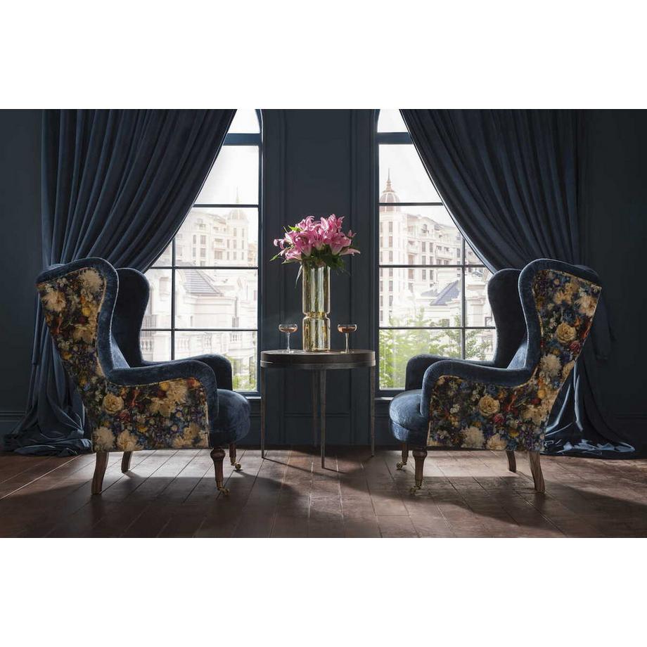 mutoni Sedia ad ala Crawford Allure Azure Royal Garden Sapphire  