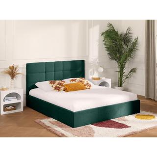 PASCAL MORABITO Lit coffre 140 x 190 cm - Tissu - Vert sapin - ELIAVA de Pascal Morabito  