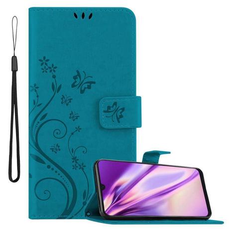 Cadorabo  Hülle für Samsung Galaxy A50 4G / A50s / A30s Blumen Design Magnetverschluss 