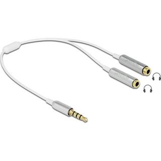 DeLock  Audio Splitter Klinkenstecker 3.5 mm 4 Pin  2 x Klinkenbuchse 3.5 mm 4 Pin 