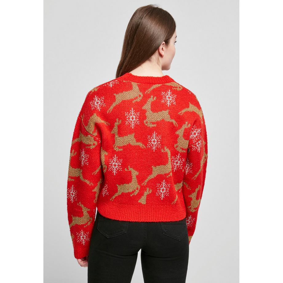URBAN CLASSICS Oversized Christmas Strickjacke  