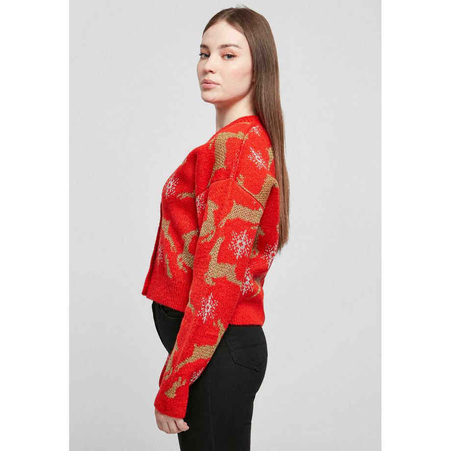 URBAN CLASSICS Oversized Christmas Strickjacke  