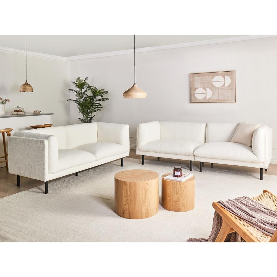 Beliani Wohnzimmer Set aus Bouclé  VORGOD  