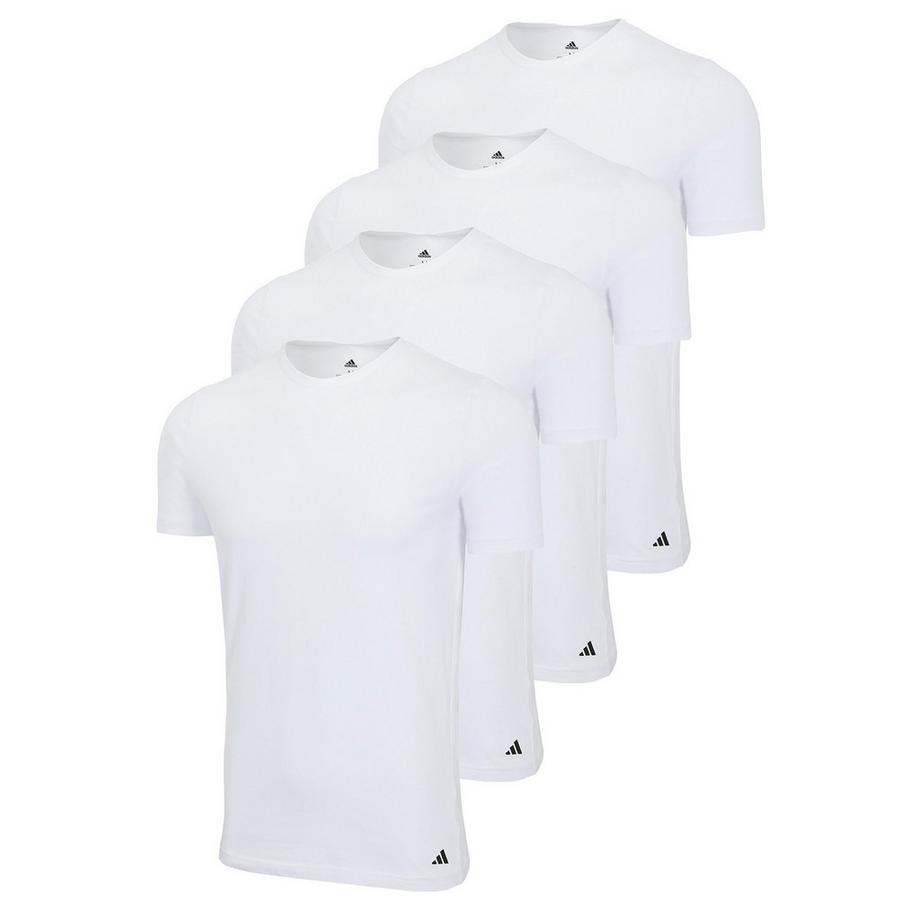 Maglietta Uomini Confezione da 4 Aderente alla figura-Crew Neck Shirt Active Flex Cotton 4P