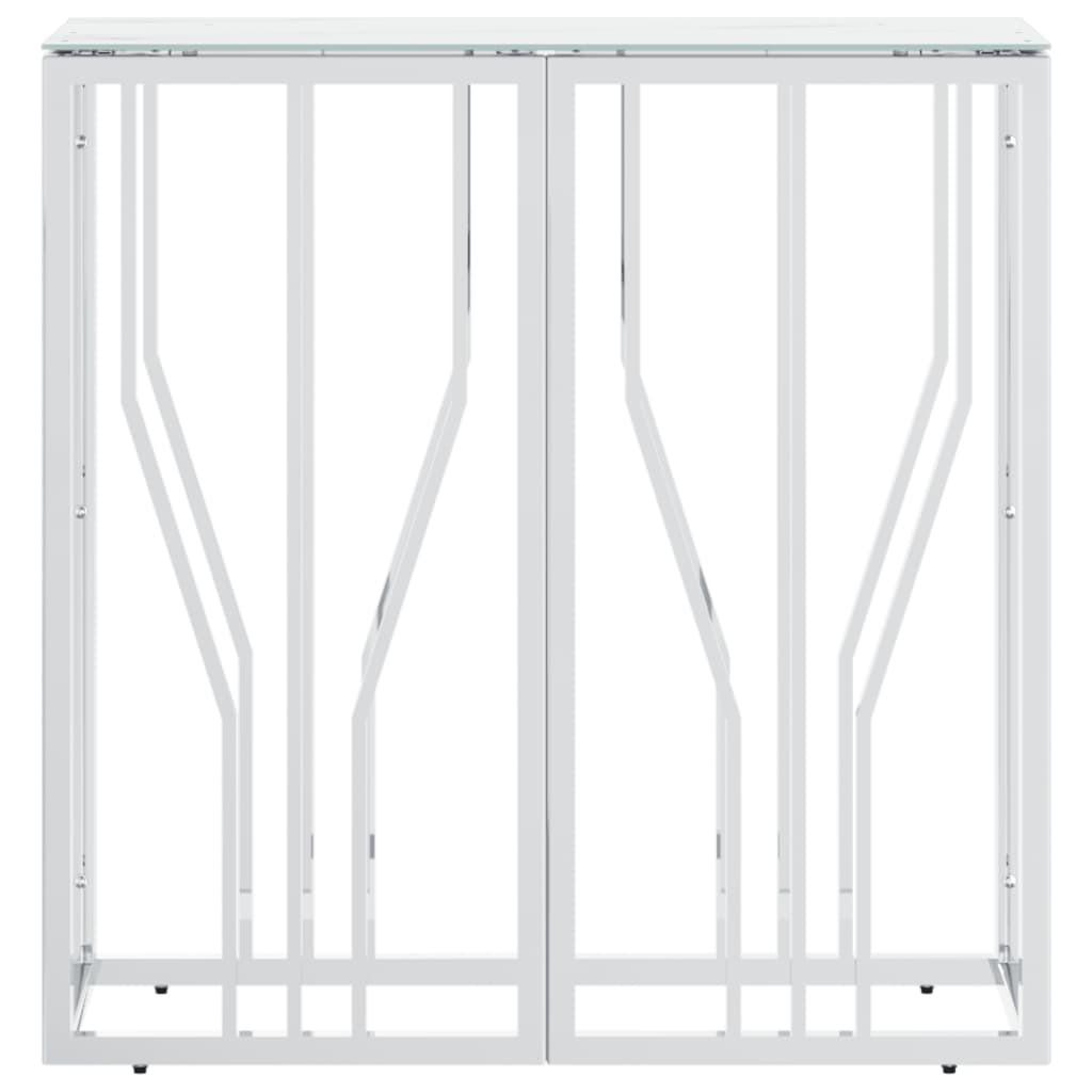 VidaXL Table console acier inoxydable  