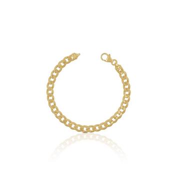 Bracelet Panzer Gelbgold 750, 6.5mm, 19cm