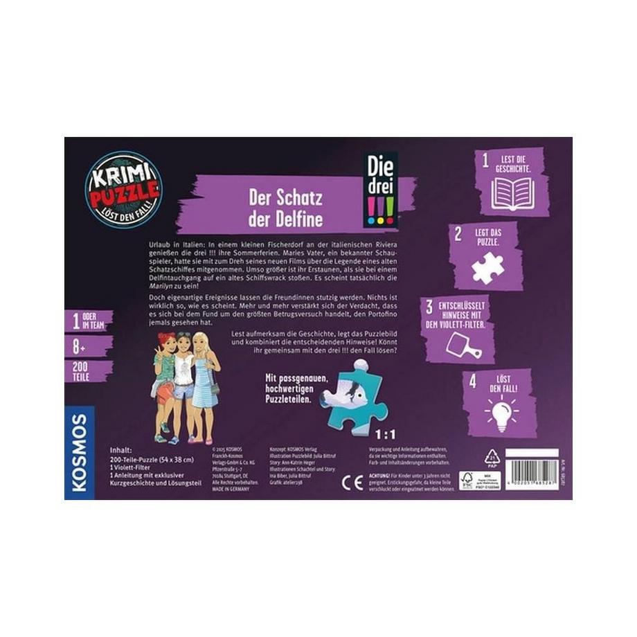 Kosmos  Puzzle criminel Les trois !!! Trésor des dauphins 