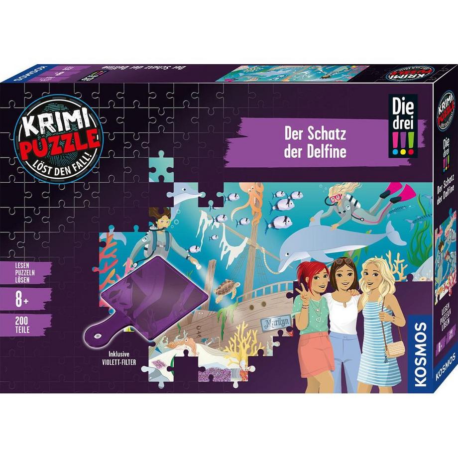 Krimipuzzle Die drei !!! Schatz der Delfine