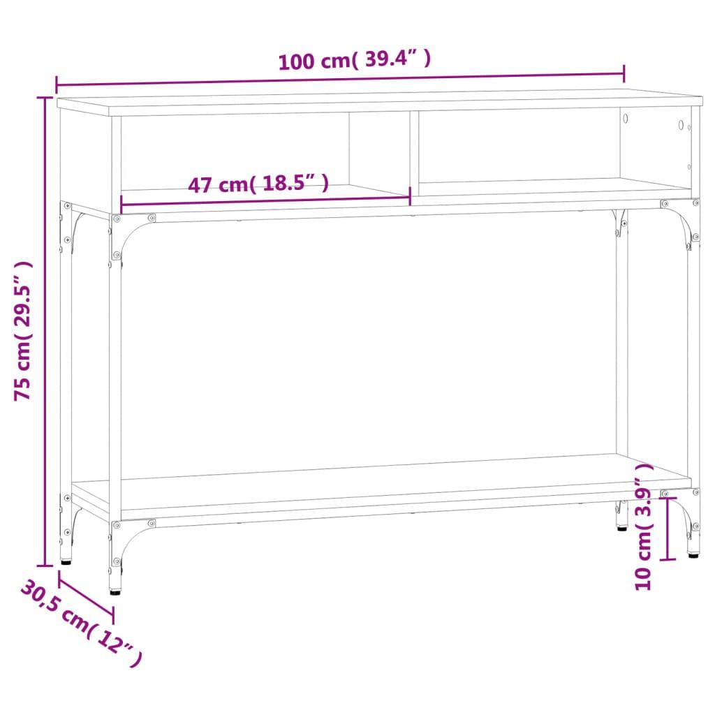 VidaXL Table console bois d'ingénierie  