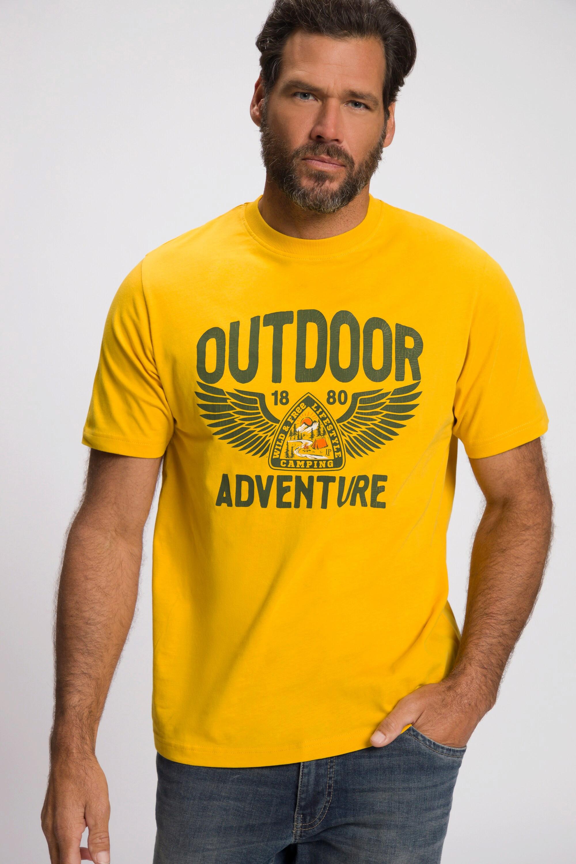 JP1880  T-shirt con mezze maniche e stampa Outdoor 