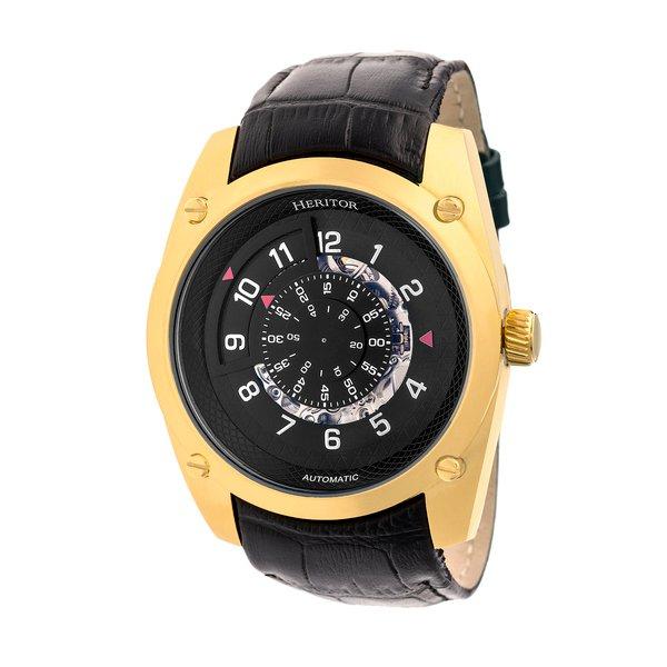 Heritor Automatic  Heritor Automatic Daniels Montre semi-squelette avec bracelet en cuir 