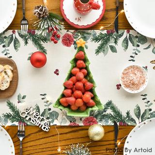 Alopini Décoration saisonnière hivernale pour table de cuisine Décoration intérieure pour fêtes de fin d'année  