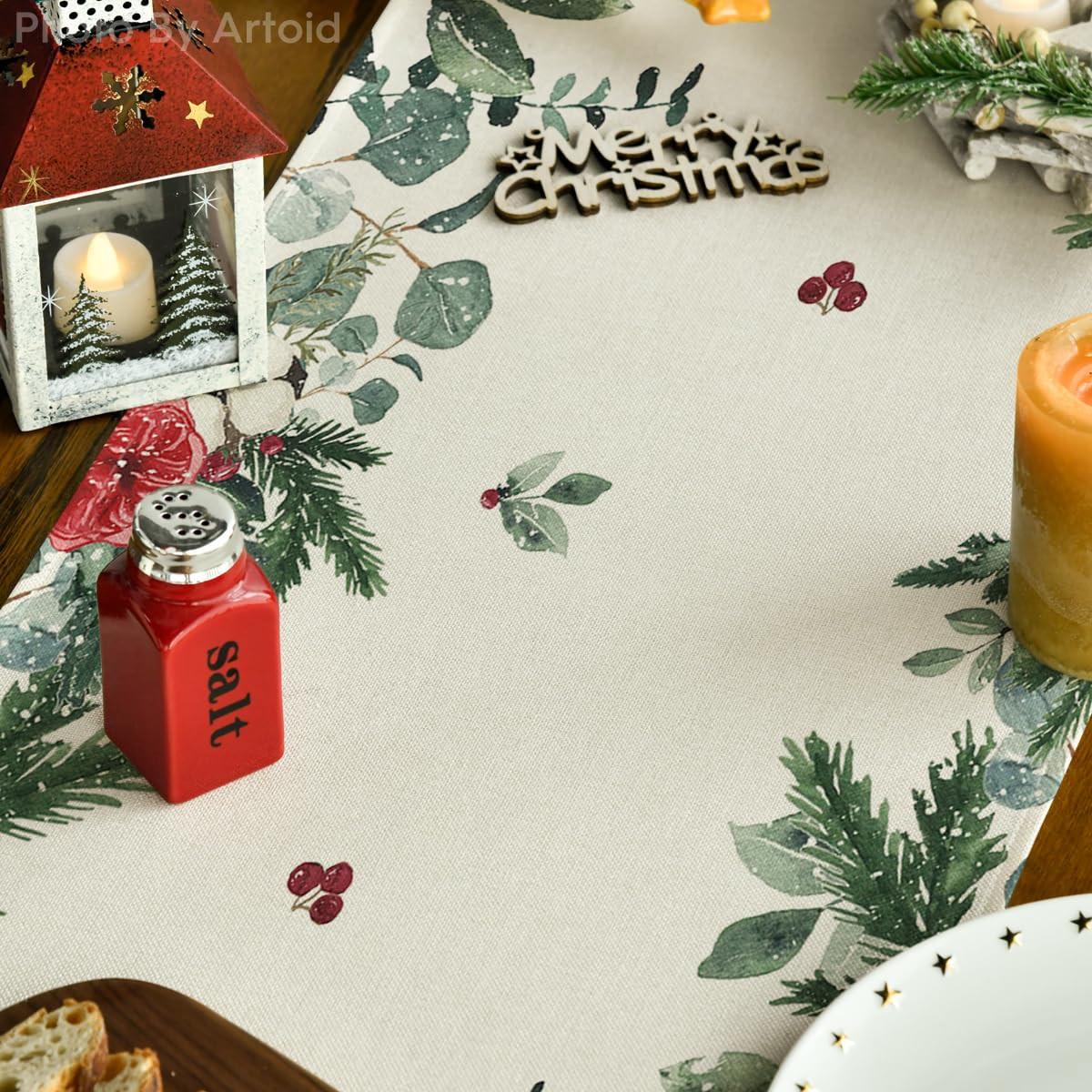 Alopini Décoration saisonnière hivernale pour table de cuisine Décoration intérieure pour fêtes de fin d'année  