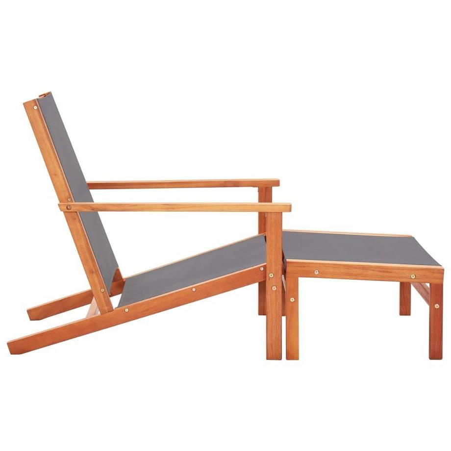 VidaXL Chaise de jardin tissu  