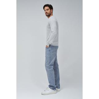 Salsa Knit Henley Pullover con dettagli in jersey sul colletto  