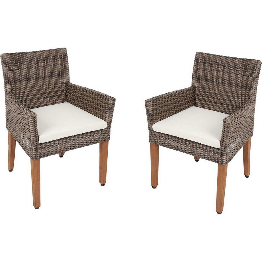 mutoni pleasure Gartenstuhl mit Armlehne Pala (2-er Set)  