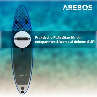 Arebos  Poggiapiedi per tavola SUP Stand Up Paddle 32 cm, ⌀ Tubo 2,2cm universell 