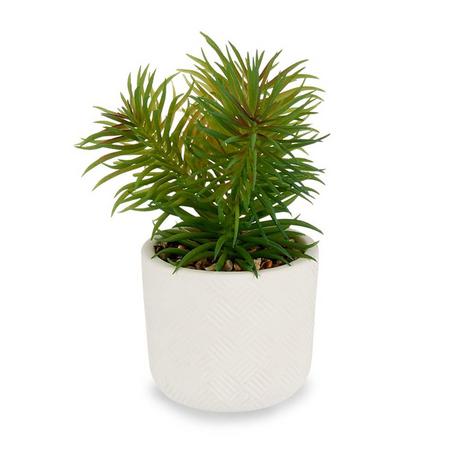 Northio Plante artificielle en pot blanc  