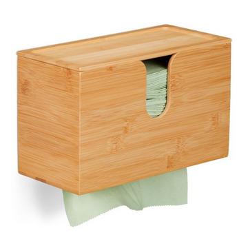 Papierhandtuchspender Bambus mit Deckel