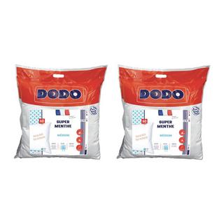 DODO Anti-Milben-Kopfkissen DODO 2er-Set - natürlich - 60 x 60 cm - MENTHOL PROTECT  