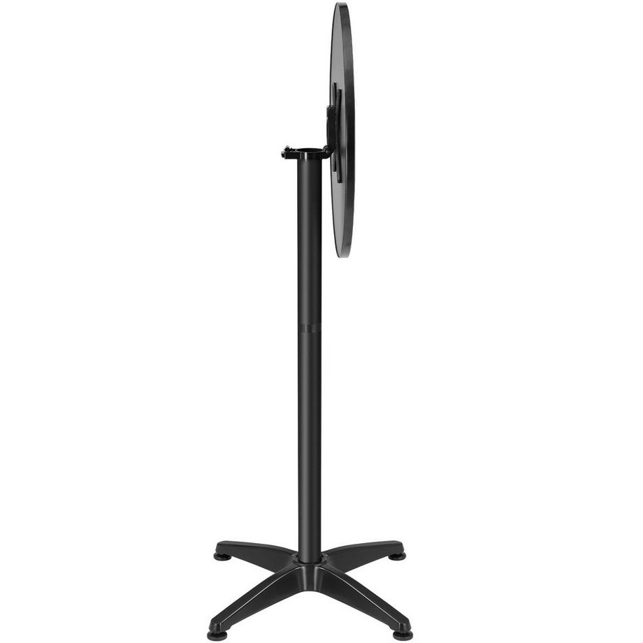 Tectake Table de bistrot en aluminium Viktor résistantes aux intempéries, pliables  